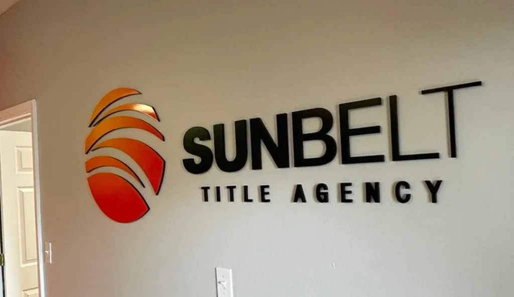 VSL - Sunbelt Title Building Sign, Pylon, Logo Wall