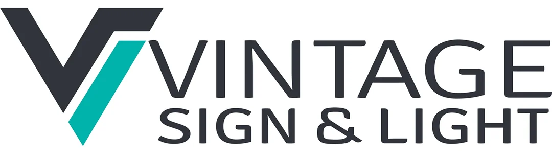 Vintage Sign and Light Logo Dark