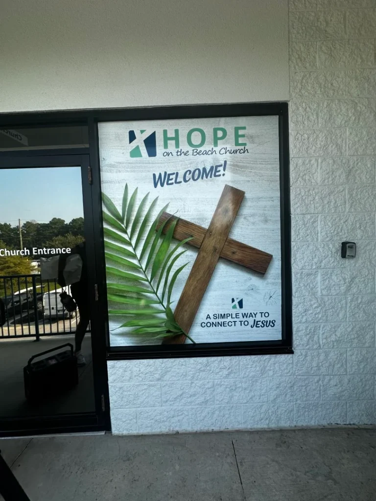 VSL - Hope On The Beach Window Vinyl