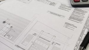 what is a signage permit shown in a storefront signage elevation blueprint with technical measurements for a Starbucks sign installation plan