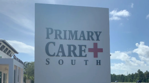 Primary Care South monument sign in Santa Rosa Beach, Florida